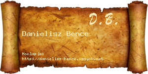 Danielisz Bence névjegykártya
